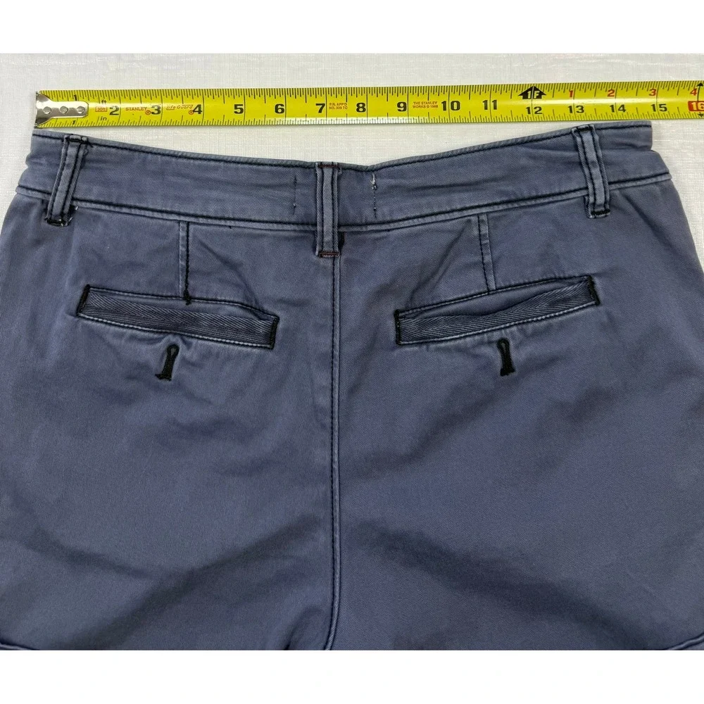 Anthropologie Chino Relaxed‎ Navy Blue Shorts Size 26
